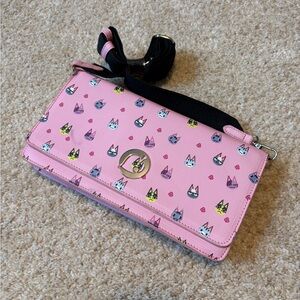 Pink Animal Crossing Switch Carrier